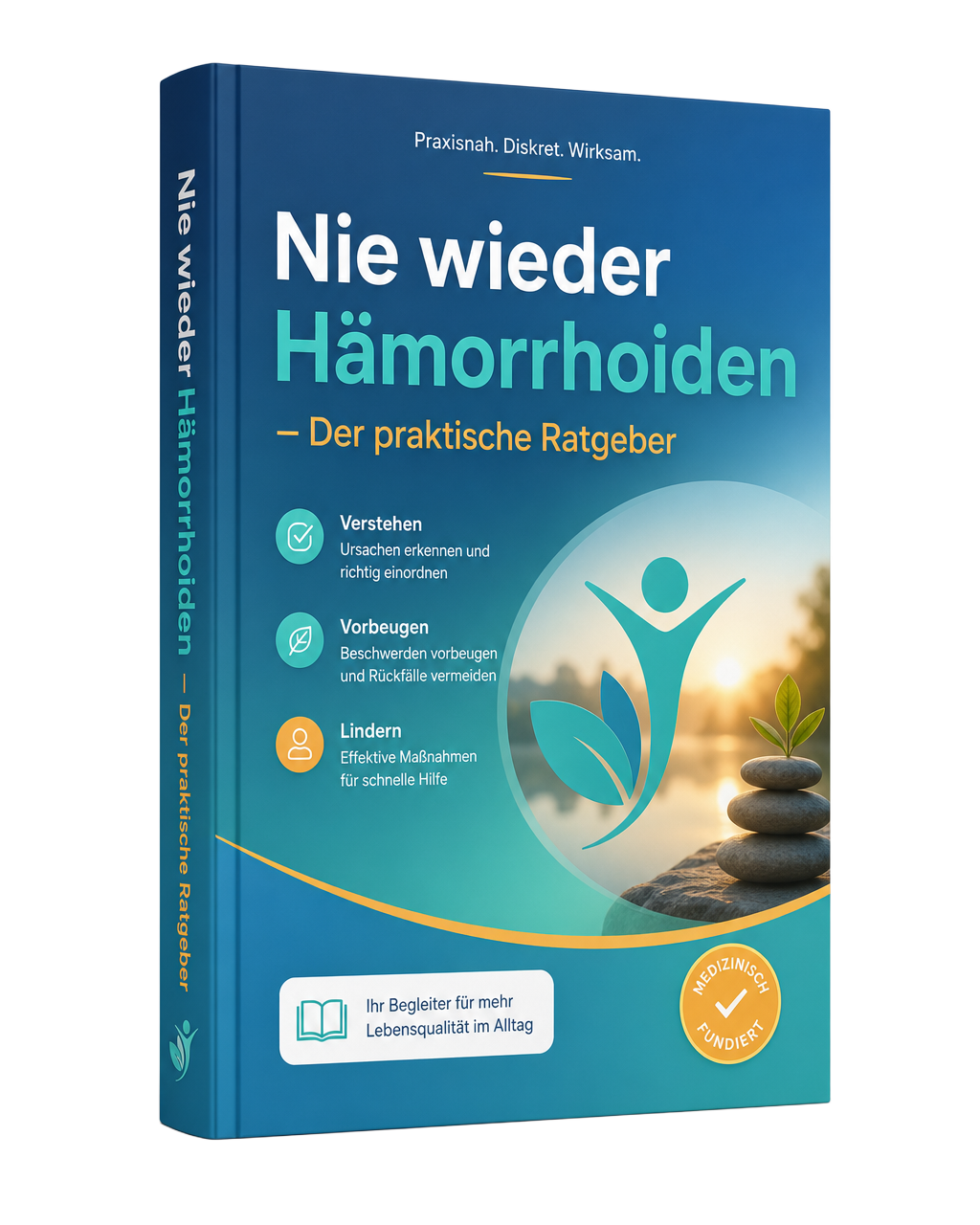 Ratgeber: Nie wieder Hämorrhoiden – 3D Buchcover